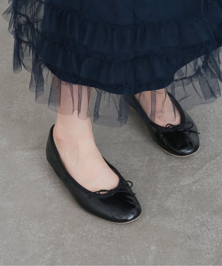 IENA「PORSELLI/ポルセリ LEATHER バレエシューズ」|バレエシューズ|