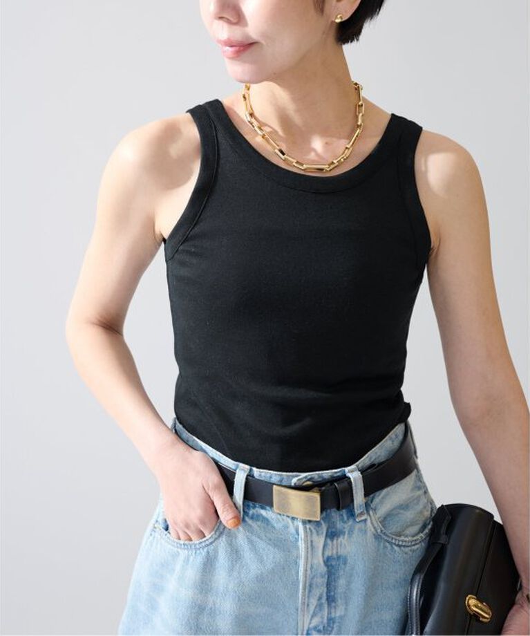 VERMEIL par iena「コットンフライスクロップドタンクトップ」|タンクトップ|