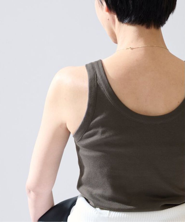 VERMEIL par iena「コットンフライスクロップドタンクトップ」|タンクトップ|