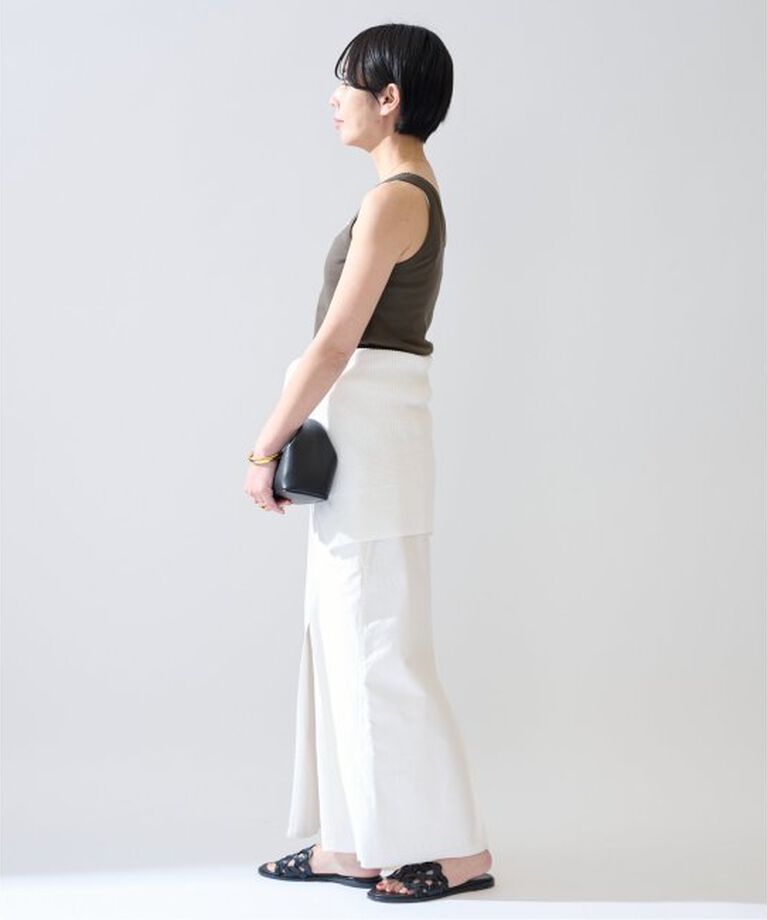VERMEIL par iena「コットンフライスクロップドタンクトップ」|タンクトップ|