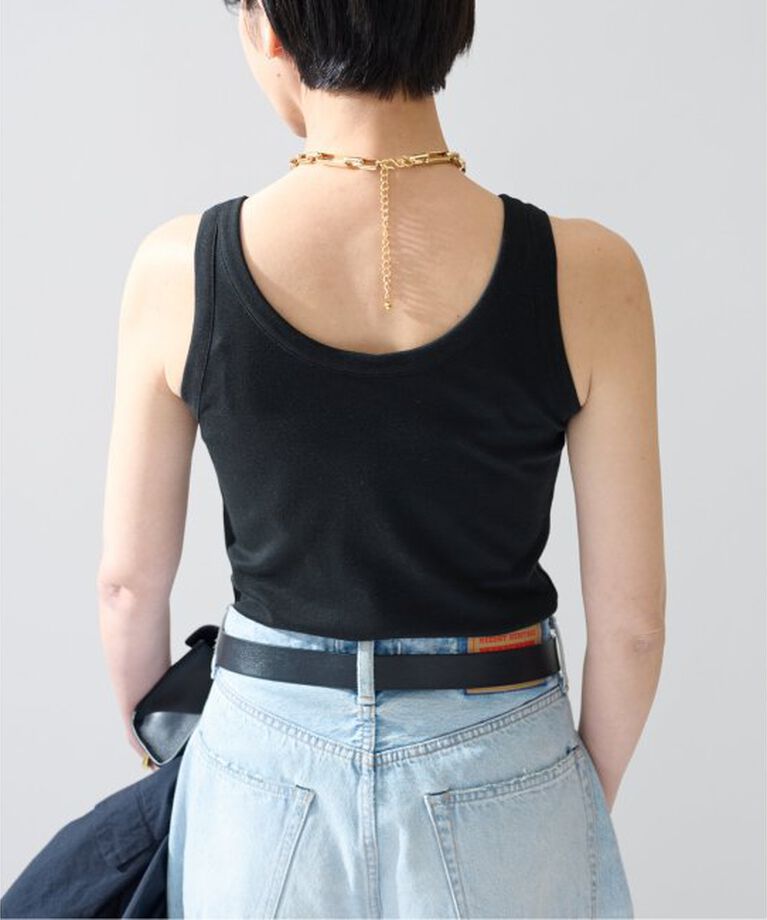 VERMEIL par iena「コットンフライスクロップドタンクトップ」|タンクトップ|