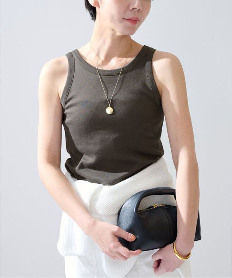 VERMEIL par iena「コットンフライスクロップドタンクトップ」|タンクトップ|
