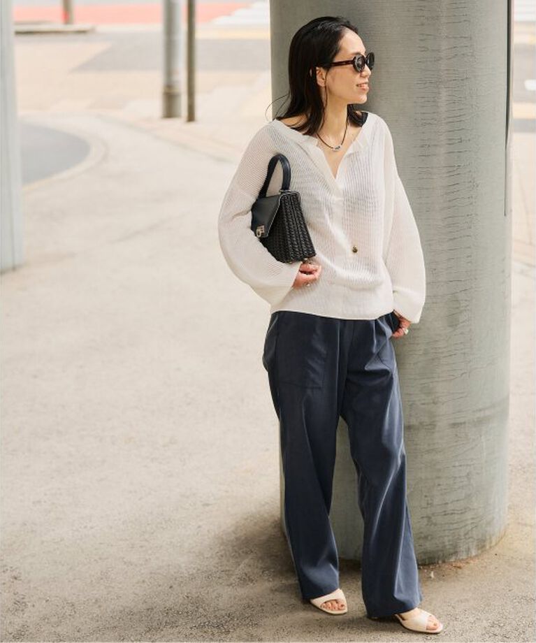 VERMEIL par iena「シルクサンドウォッシュイージーパンツ」|その他|