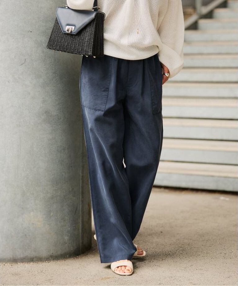 VERMEIL par iena「シルクサンドウォッシュイージーパンツ」|その他|
