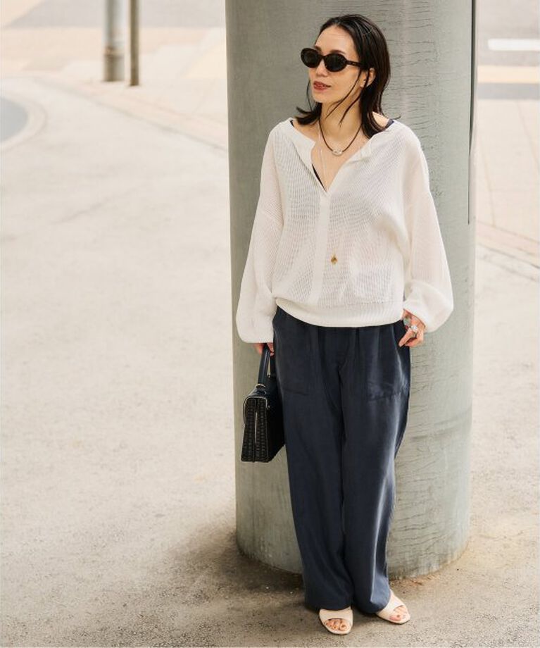 VERMEIL par iena「シルクサンドウォッシュイージーパンツ」|その他|