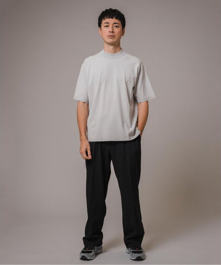 EDIFICE「”MULTI FUNCTION” モックネック ニットTシャツ」|ニット・セーター|