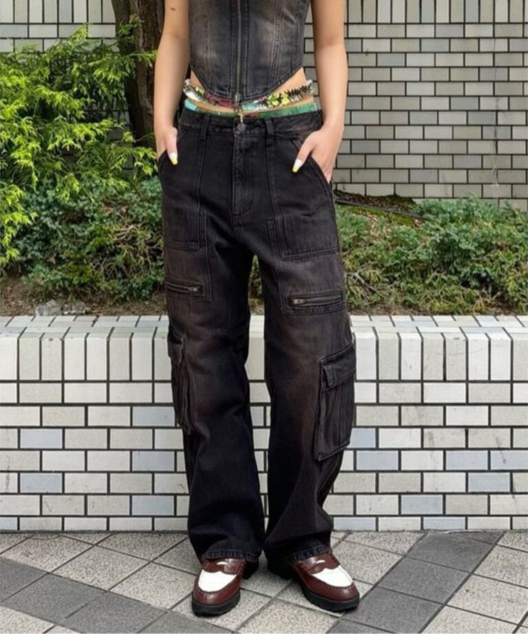 Oriens JOURNAL STANDARD「《追加》デニム カーゴパンツ」|デニム|ブラック