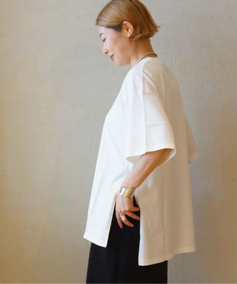 journal standard luxe「スワイジャージー ドロッププルオーバー」|Tシャツ・カットソー|ホワイト