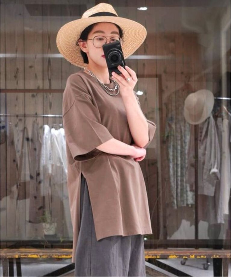 journal standard luxe「スワイジャージー ドロッププルオーバー」|Tシャツ・カットソー|ブラウン