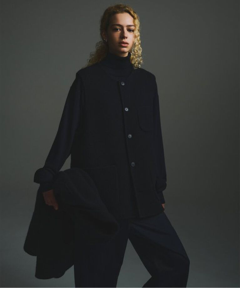 JOURNAL STANDARD「【FOLL / フォル】brushed napping rever vest」|ダウンベスト・ベスト|