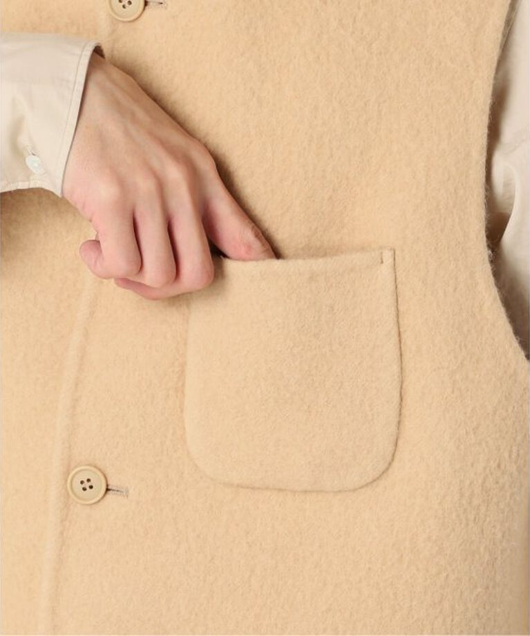 JOURNAL STANDARD「【FOLL / フォル】brushed napping rever vest」|ダウンベスト・ベスト|