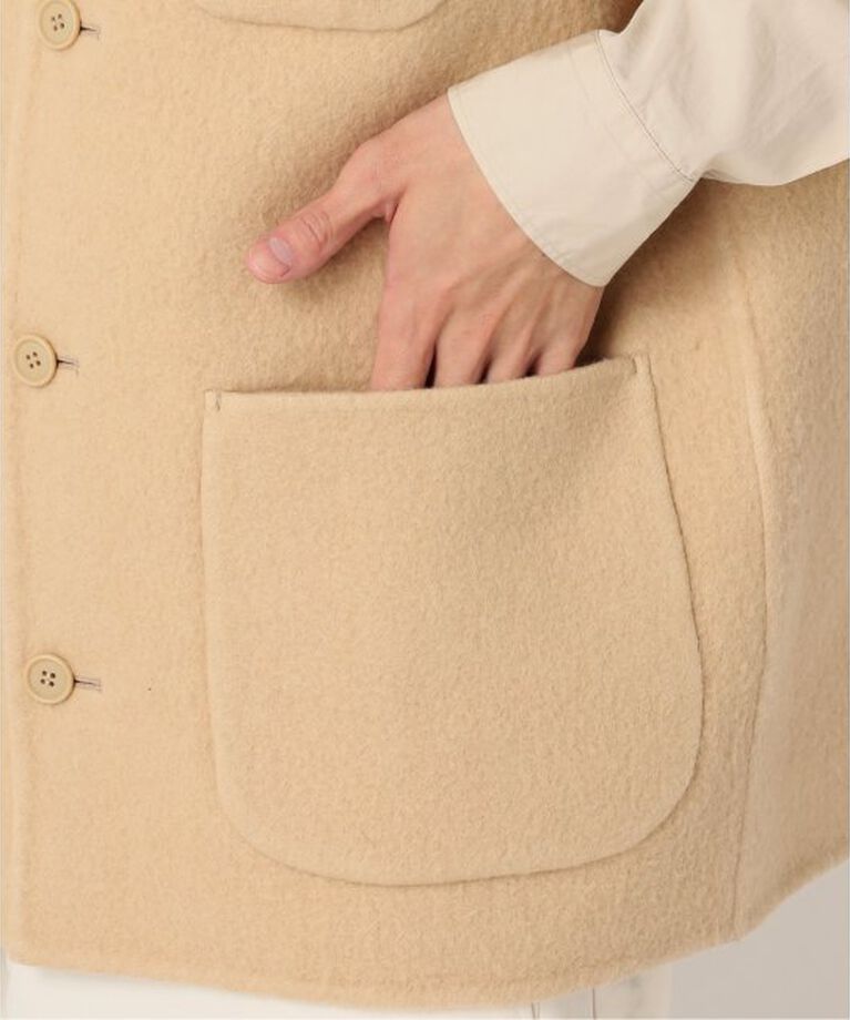 JOURNAL STANDARD「【FOLL / フォル】brushed napping rever vest」|ダウンベスト・ベスト|