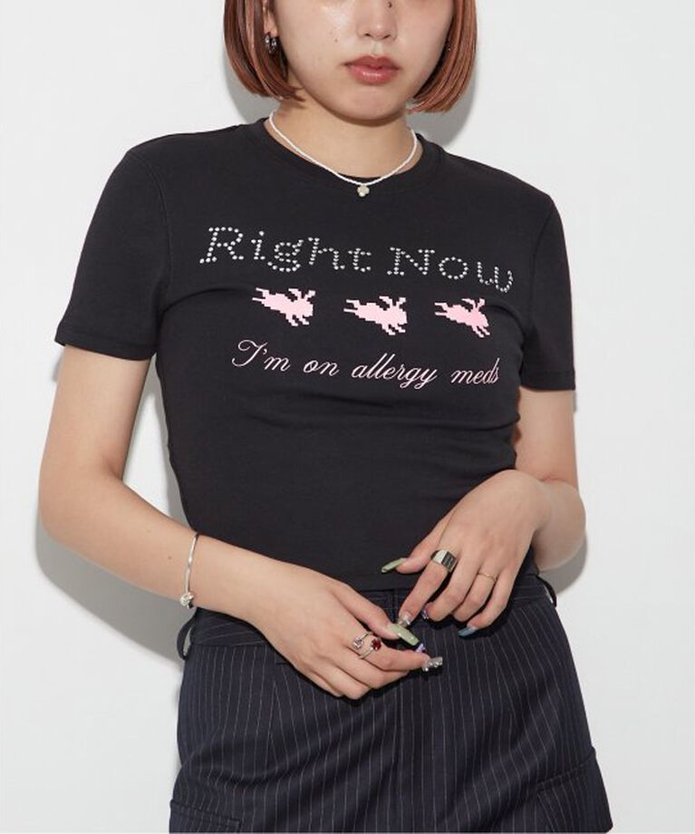 Oriens JOURNAL STANDARD「ピクセルバニーロゴT」|Tシャツ・カットソー|ブラック
