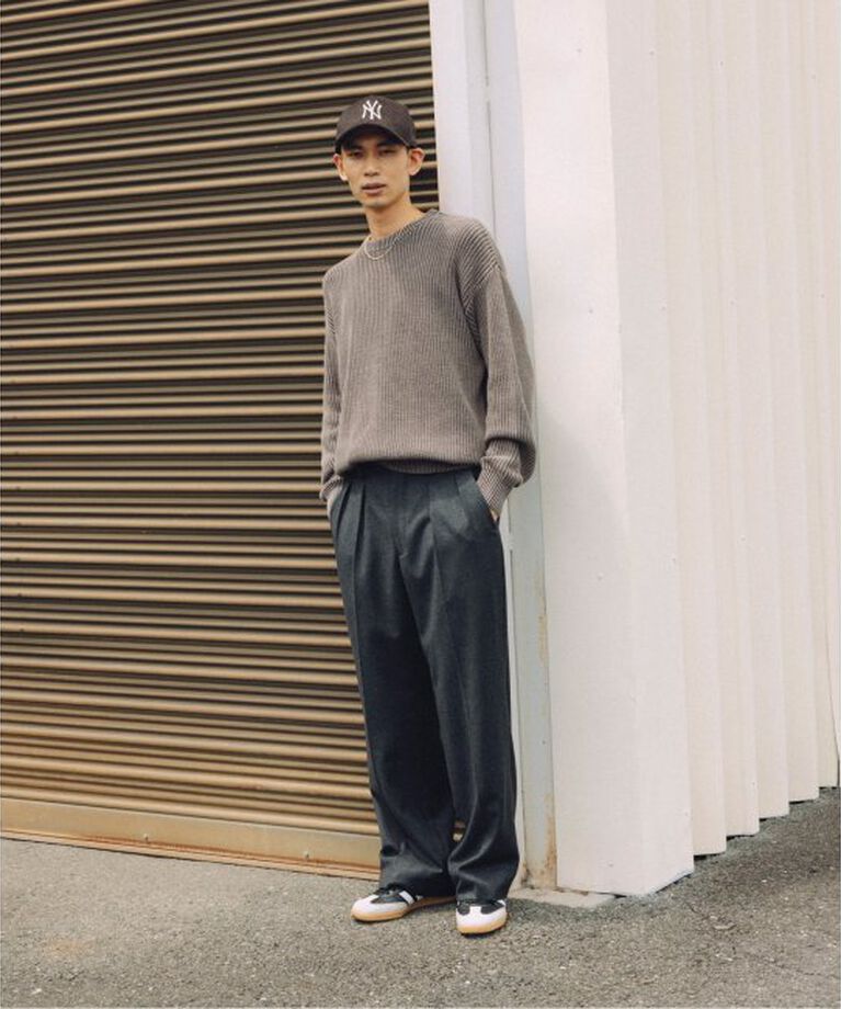 JOURNAL STANDARD「W/CA サキソニー オッド 2タックワイドパンツ」|スラックス|
