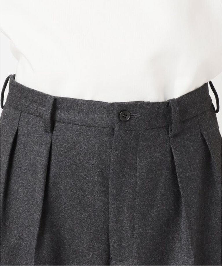 JOURNAL STANDARD「W/CA サキソニー オッド 2タックワイドパンツ」|スラックス|