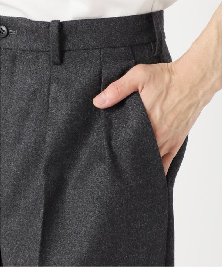 JOURNAL STANDARD「W/CA サキソニー オッド 2タックワイドパンツ」|スラックス|
