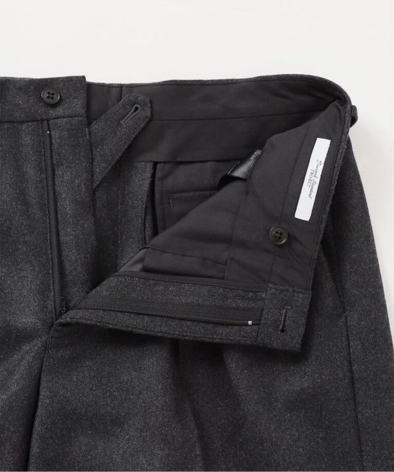 JOURNAL STANDARD「W/CA サキソニー オッド 2タックワイドパンツ」|スラックス|
