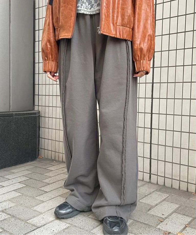 Oriens JOURNAL STANDARD「《追加》アウトシームスウェットワイドパンツ」|その他|グレー
