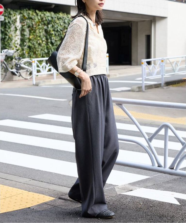 JOURNAL STANDARD「《追加5》ウールライクストレッチワイドパンツ」|その他|