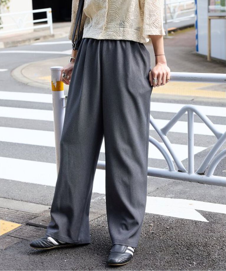 JOURNAL STANDARD「《追加5》ウールライクストレッチワイドパンツ」|その他|