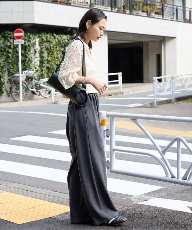 JOURNAL STANDARD「《追加5》ウールライクストレッチワイドパンツ」|その他|