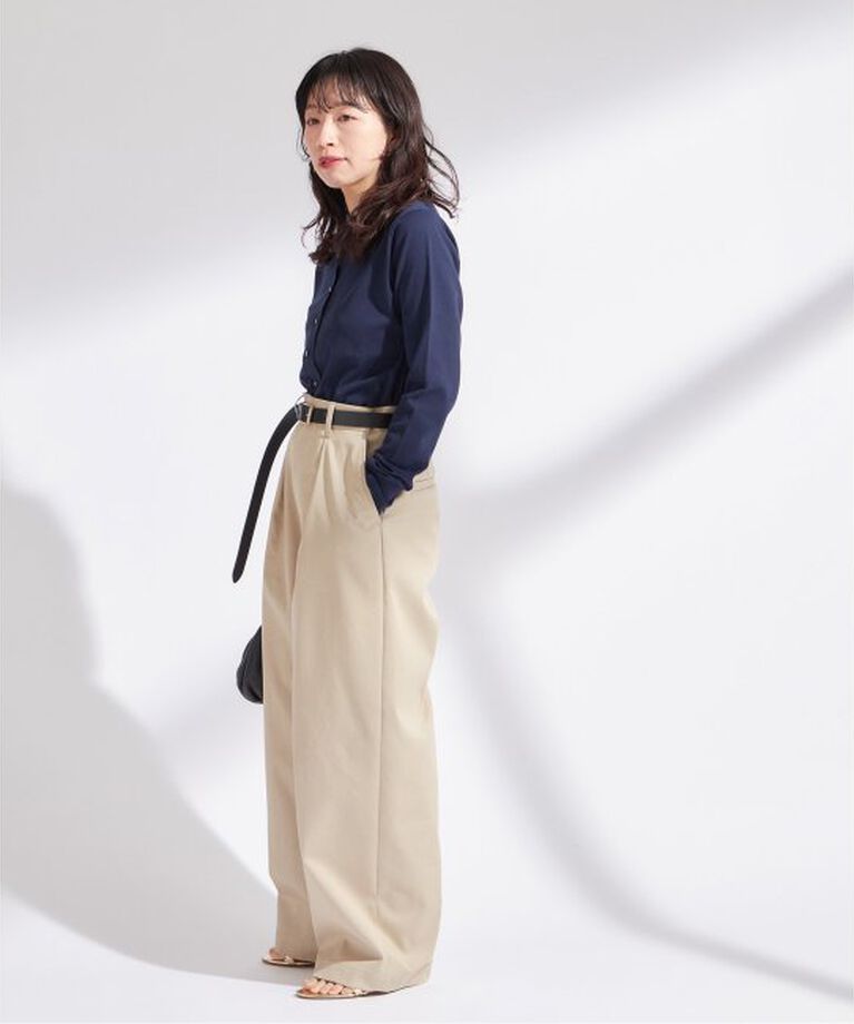 journal standard L'essage「クリアコットンクルーネックカーディガン」|カーディガン|