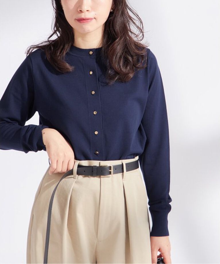 journal standard L'essage「クリアコットンクルーネックカーディガン」|カーディガン|