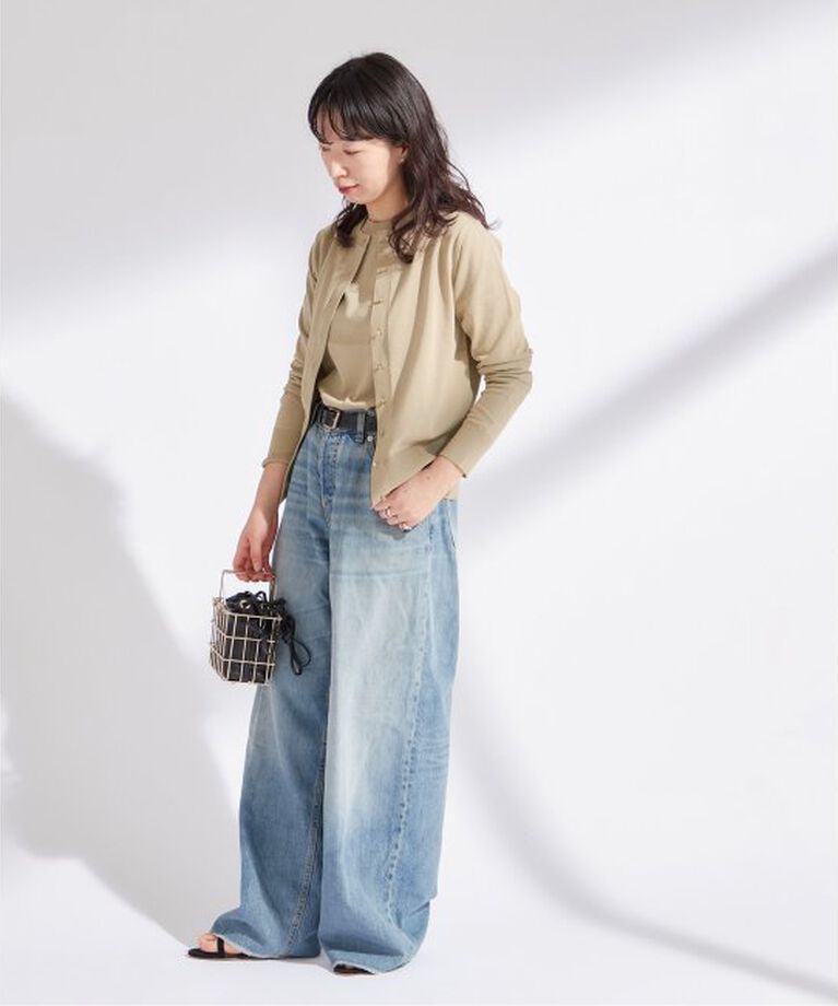 journal standard L'essage「クリアコットンクルーネックカーディガン」|カーディガン|