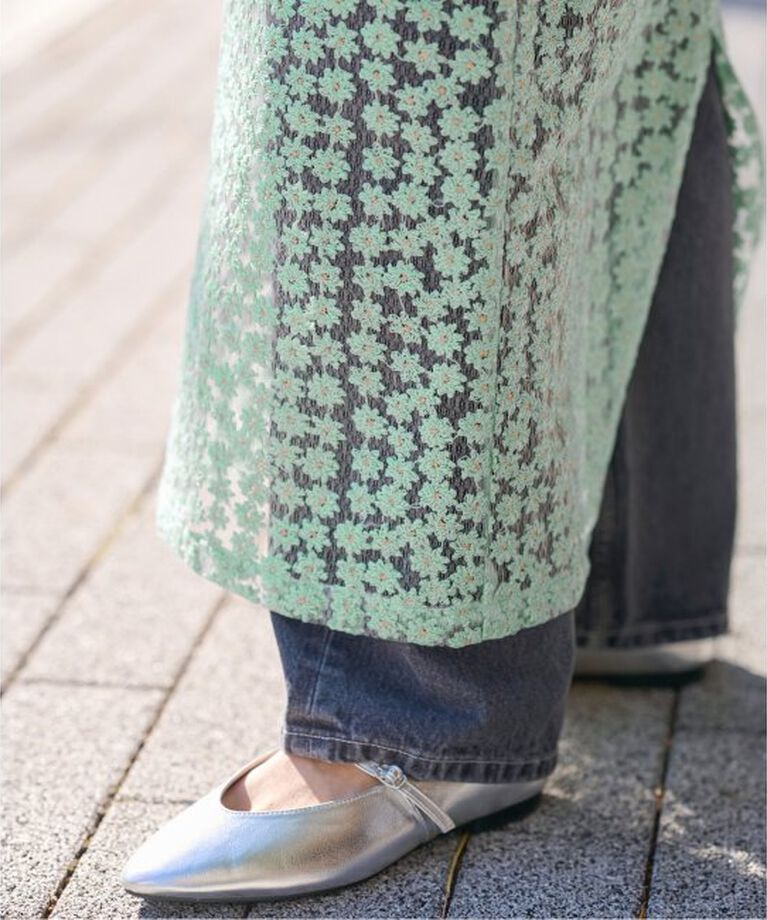 JOURNAL STANDARD relume「フラワーレースナロースカート」|スカート|ブルー