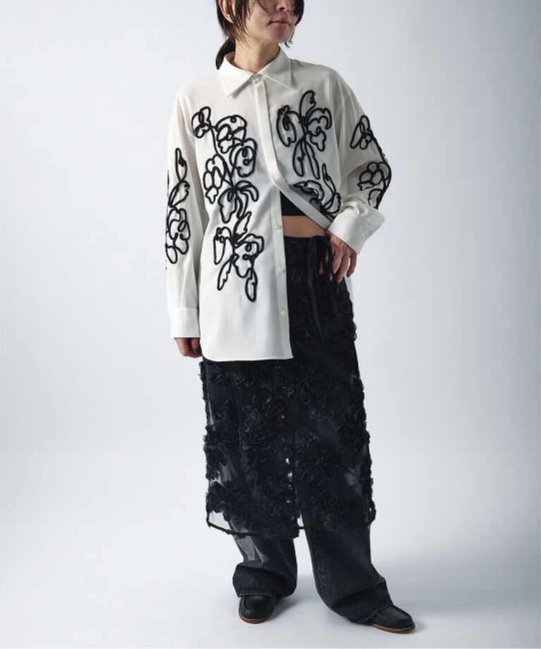 JOURNAL STANDARD「【TOLIGHT×JOURNALSTANDARD】 フラワーモチーフラップスカート」|スカート|