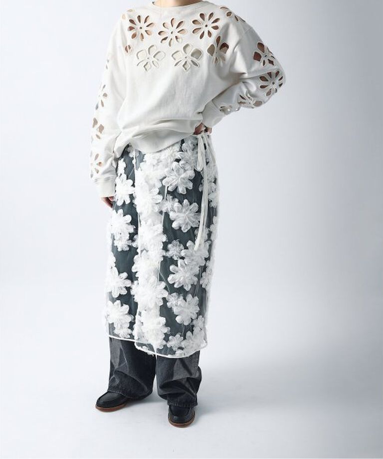 JOURNAL STANDARD「【TOLIGHT×JOURNALSTANDARD】 フラワーモチーフラップスカート」|スカート|