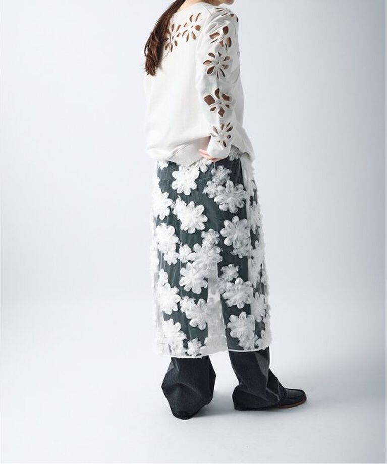 JOURNAL STANDARD「【TOLIGHT×JOURNALSTANDARD】 フラワーモチーフラップスカート」|スカート|