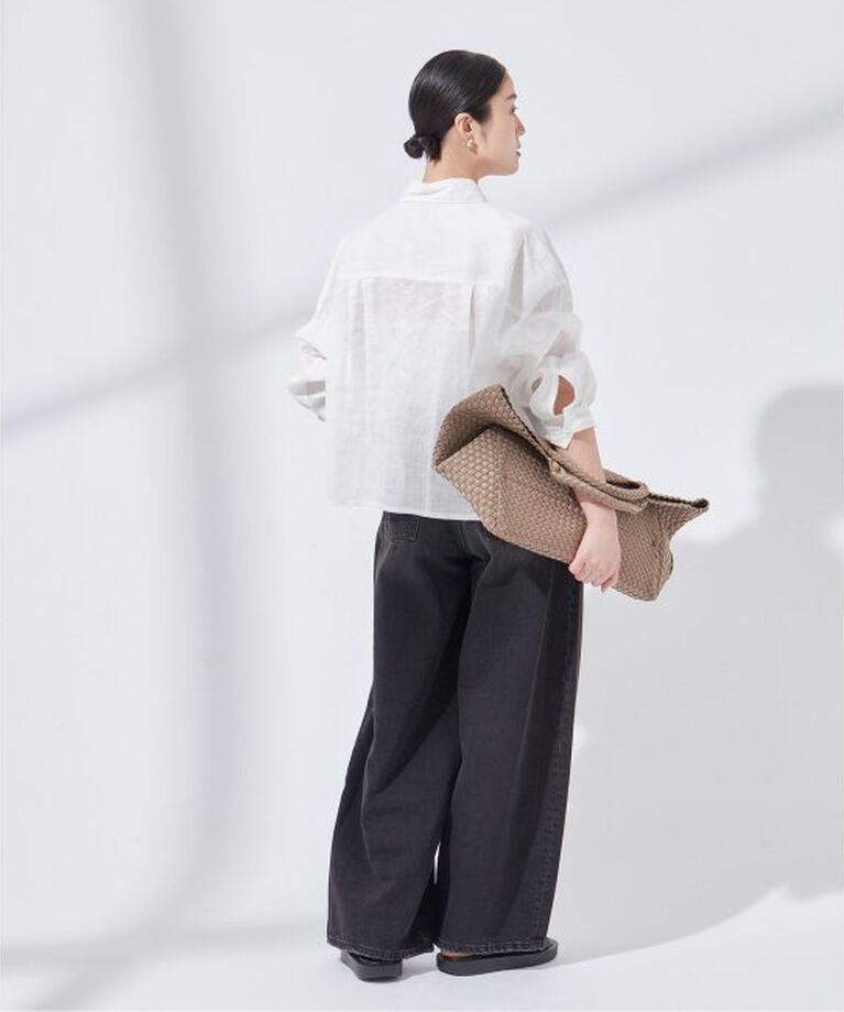 journal standard L'essage「ヨーロピアンフラックスショートシャツ」|シャツ・ブラウス|
