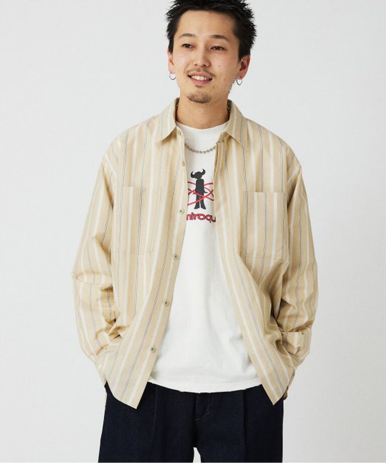 JOURNAL STANDARD relume「”UNIFORM” ユーティリティー レギュラーカラーシャツ」|シャツ・ブラウス|オレンジ B