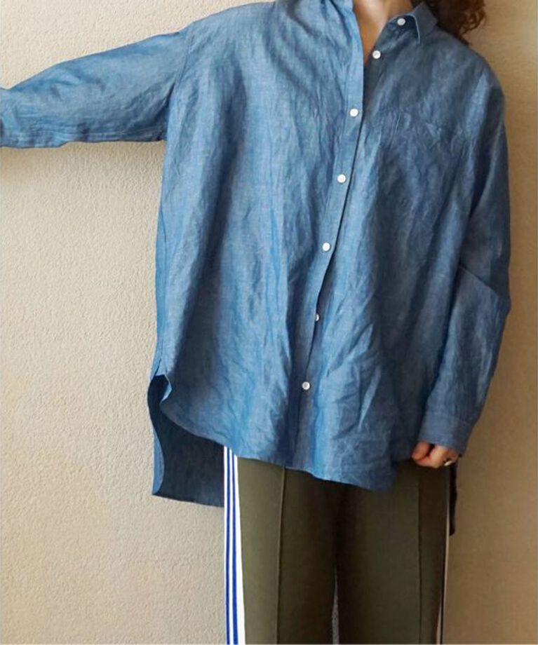 journal standard luxe「CLシャンブレー レギュラーカラーシャツ」|シャツ・ブラウス|ブルー