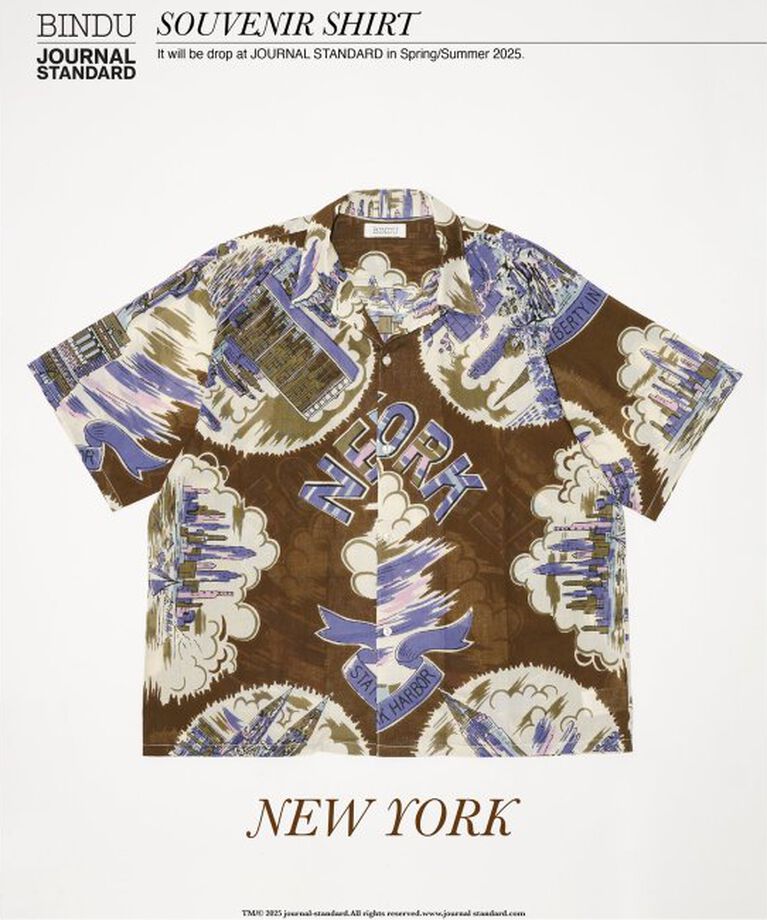 JOURNAL STANDARD「BINDU / ビンドゥー Indian cotton pattern S/S」|シャツ・ブラウス|ブラウン
