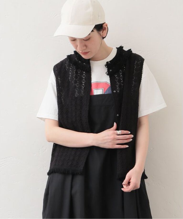 journal standard luxe「コットンレース ノースリーブブラウス」|シャツ・ブラウス|ブラック