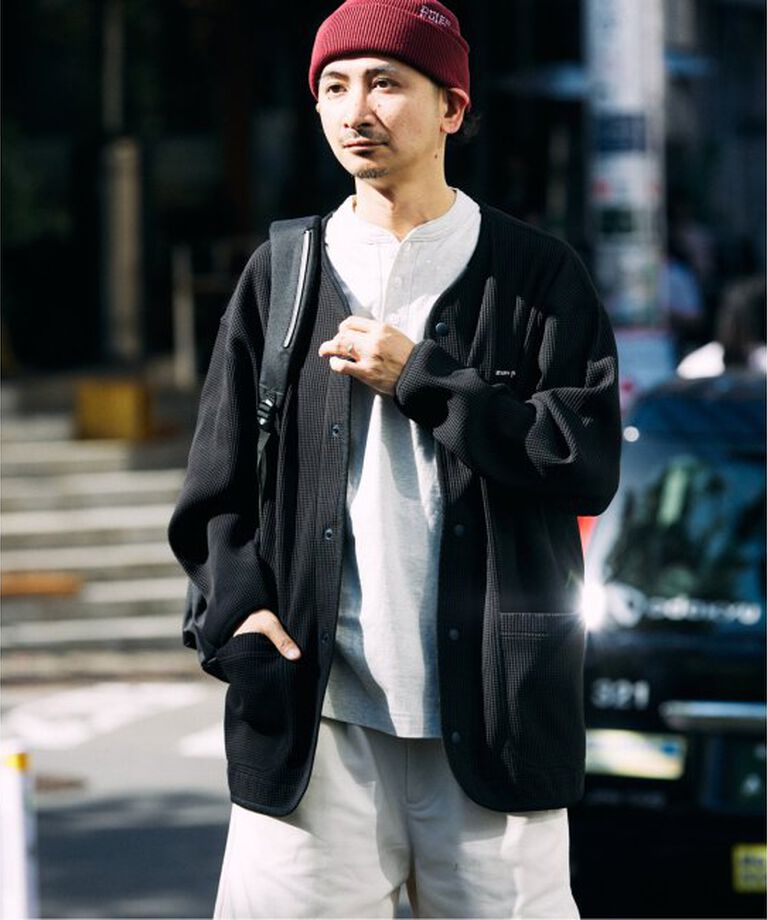 JOURNAL STANDARD relume「SNOWPEAK / スノーピーク 別注 ドライ ワッフル カーディガン」|カーディガン|