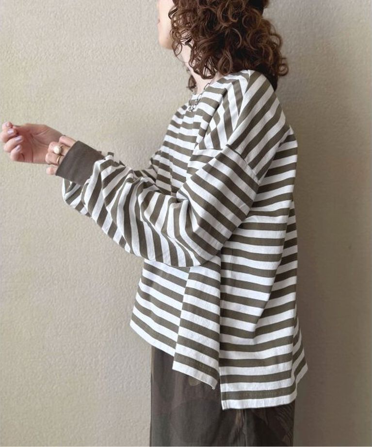 journal standard luxe「【Beau's CLOSET】ロングスリーブT」|Tシャツ・カットソー|カーキ