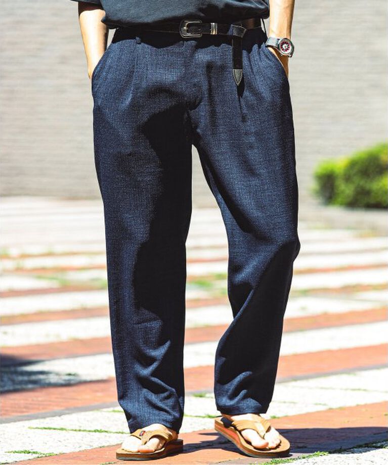 JOURNAL STANDARD relume「TECH CANVAS イージーパンツ（セットアップ着用可）」|スラックス|ネイビー C