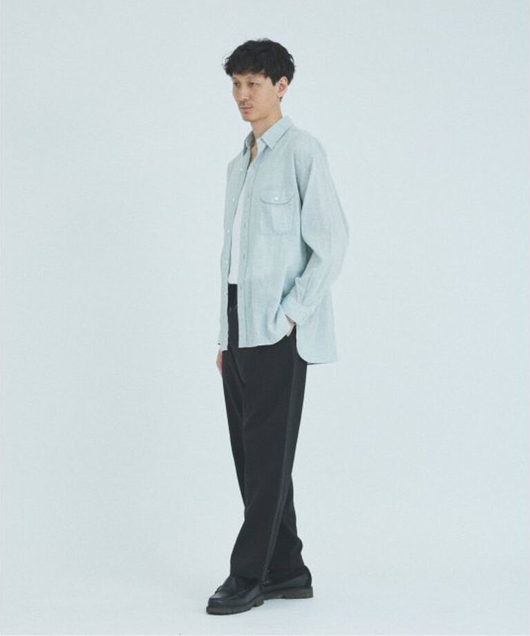 JOURNAL STANDARD「”吸水速乾 / 接触冷感” EVALET LIGHT ブッチャー1プリーツスラックス」|スラックス|
