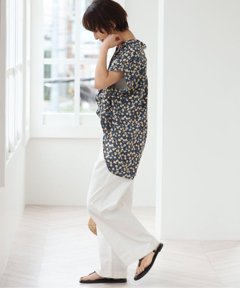 JOURNAL STANDARD relume「フラワープリントフレンチスリーブブラウス」|シャツ・ブラウス|