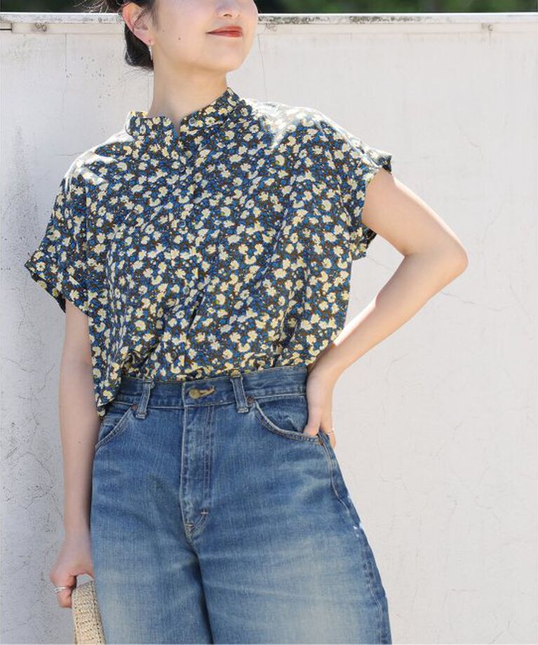 JOURNAL STANDARD relume「フラワープリントフレンチスリーブブラウス」|シャツ・ブラウス|