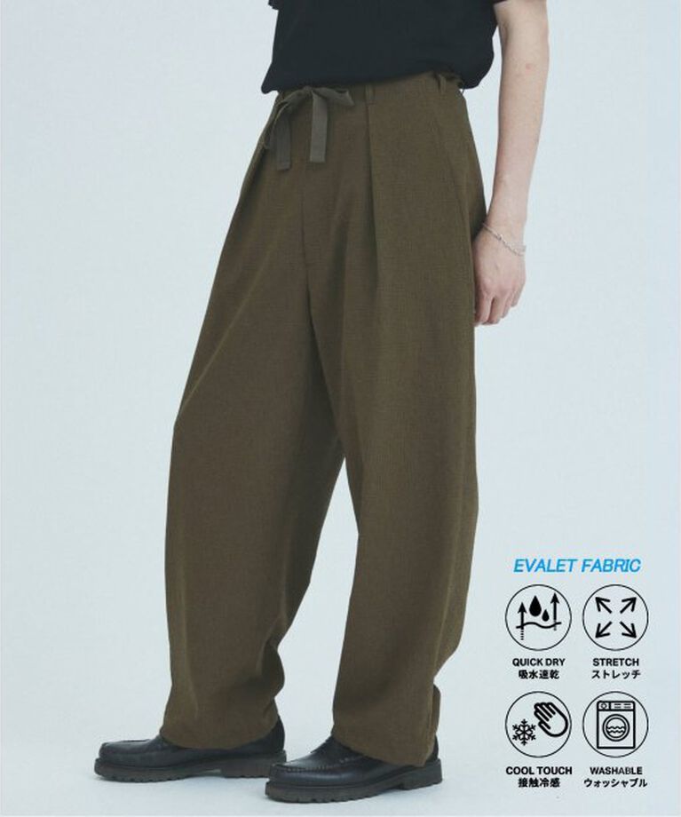 JOURNAL STANDARD「EVALET ギンガム オーバーパンツ / セットアップ対応」|その他|ブラウン C