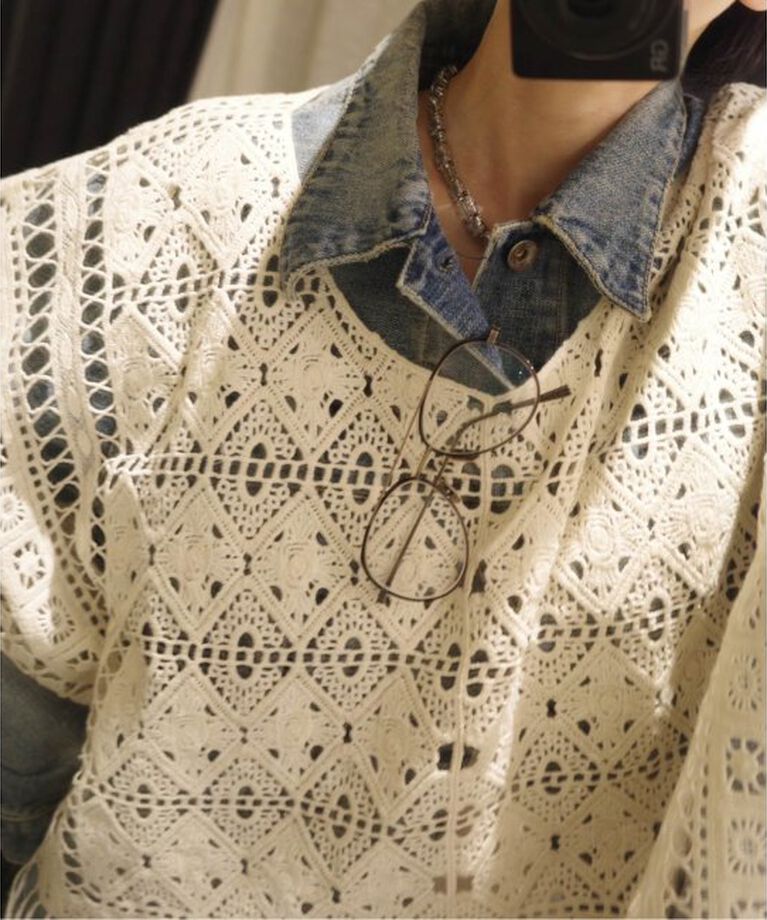 journal standard luxe「レースフリンジ ポンチョブラウス」|その他|