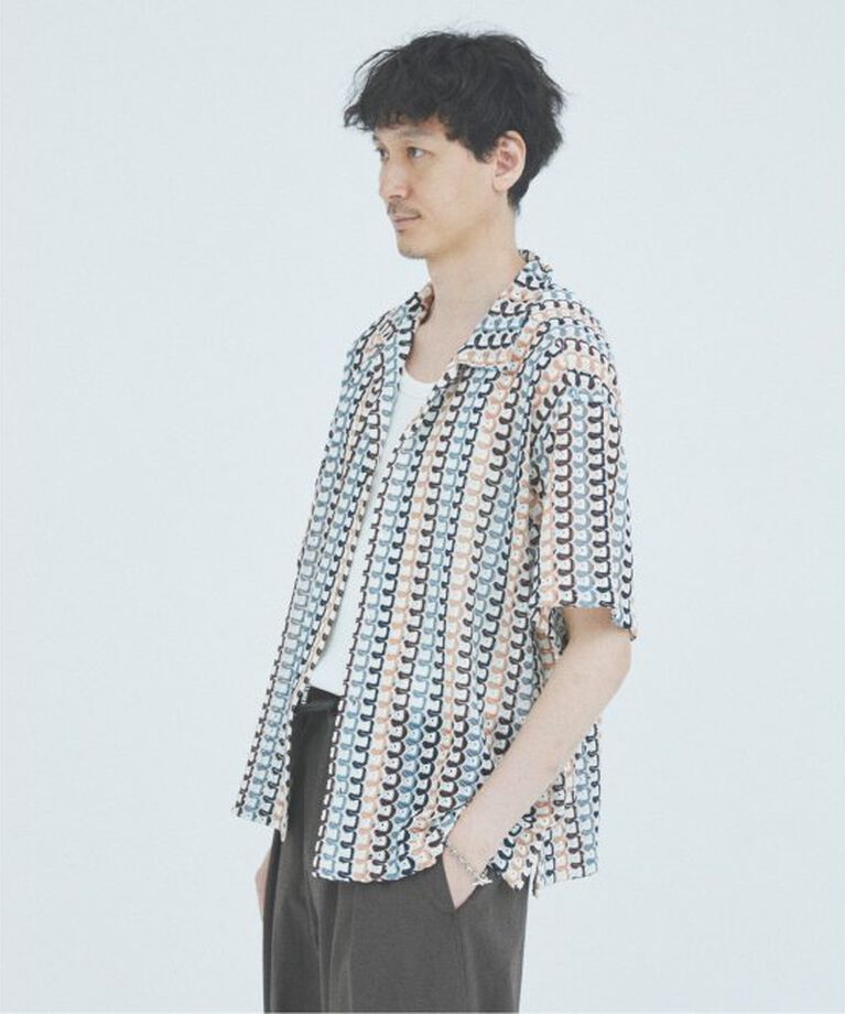 JOURNAL STANDARD「アブストラクト レース 半袖 シャツ」|シャツ・ブラウス|