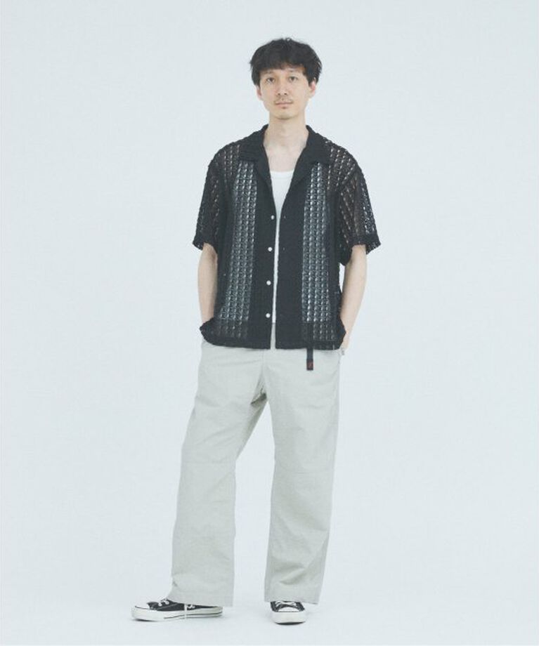JOURNAL STANDARD「アブストラクト レース 半袖 シャツ」|シャツ・ブラウス|