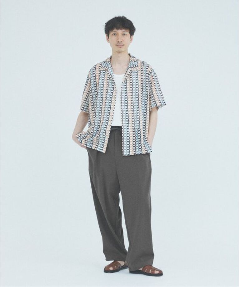 JOURNAL STANDARD「アブストラクト レース 半袖 シャツ」|シャツ・ブラウス|