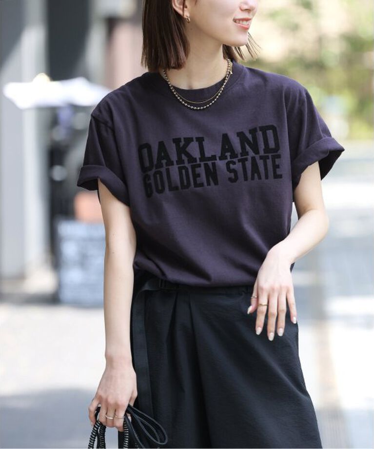 JOURNAL STANDARD relume「別注【GULFCOAST SPORTSWEAR】ロゴTシャツ」|Tシャツ・カットソー|ネイビー