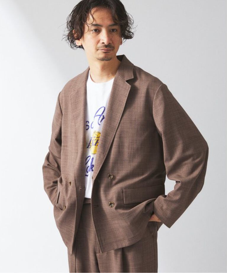 JOURNAL STANDARD relume「TECH バスケット ウォッシャブル ダブルジャケット（セットアップ着用可）」|その他|ブラウン C